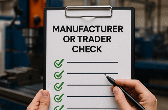 Manufacturer or Trader Check