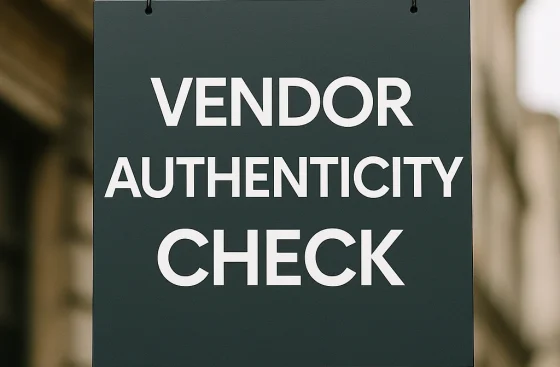 Vendor Authenticity Check