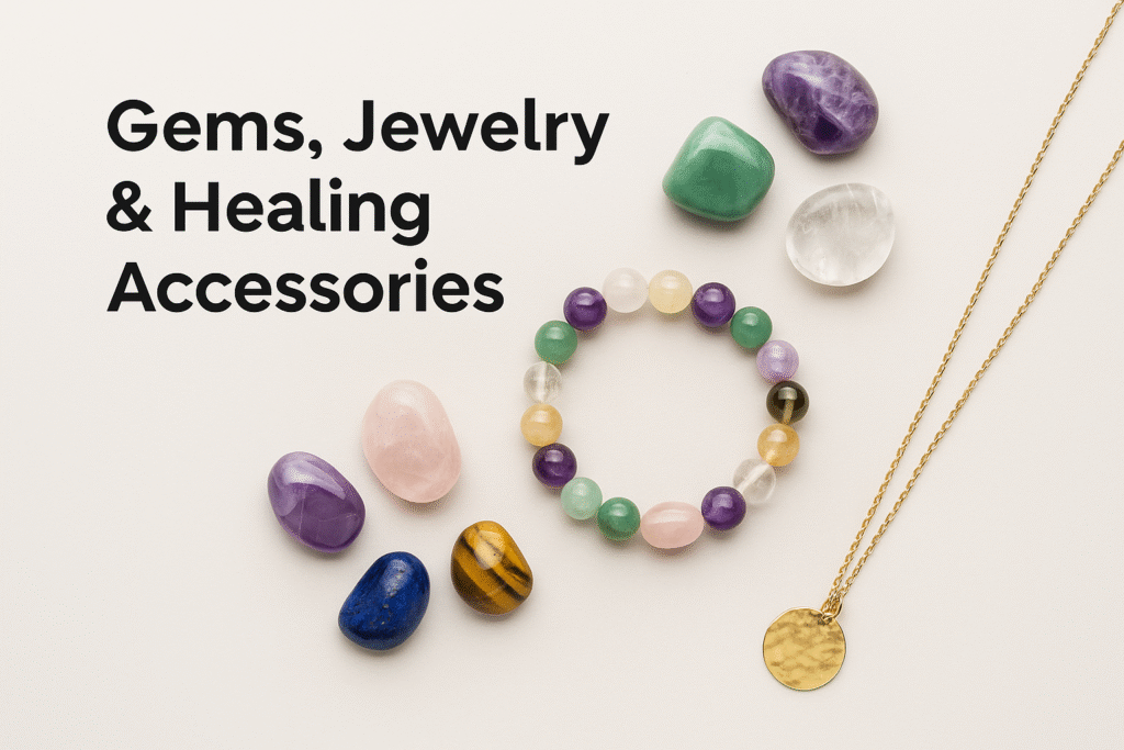 Gems, Jewelry And Healing Accessories