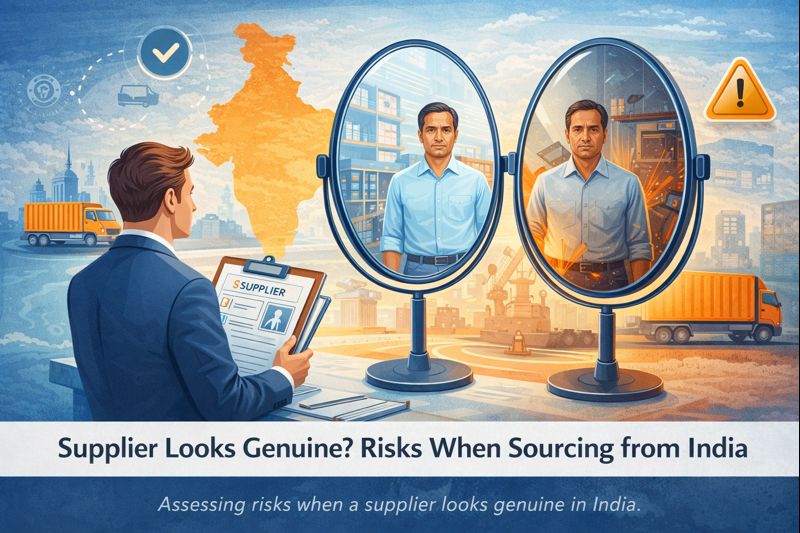 Buyer evaluating risks when a supplier looks genuine while sourcing from India