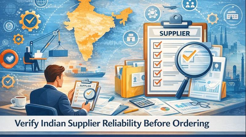 erifying Indian supplier reliability before placing a sourcing order
