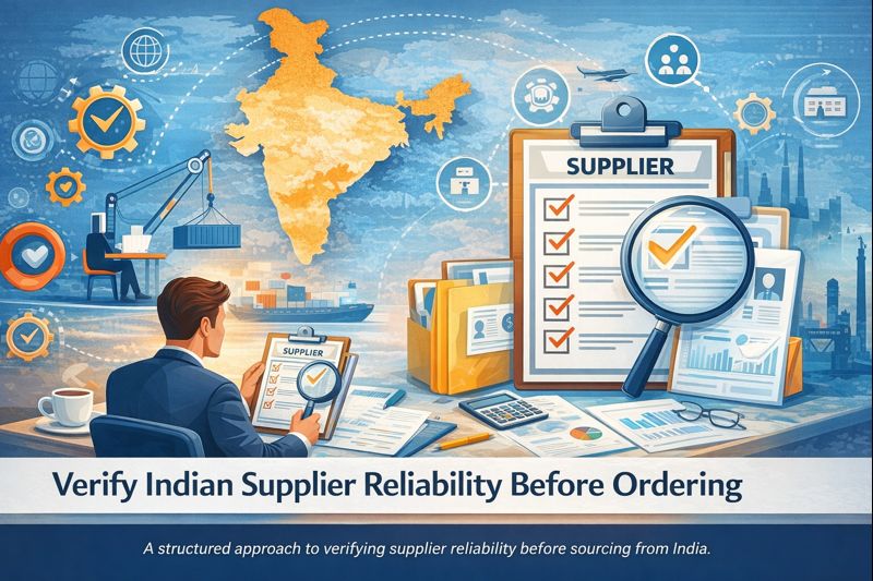 erifying Indian supplier reliability before placing a sourcing order