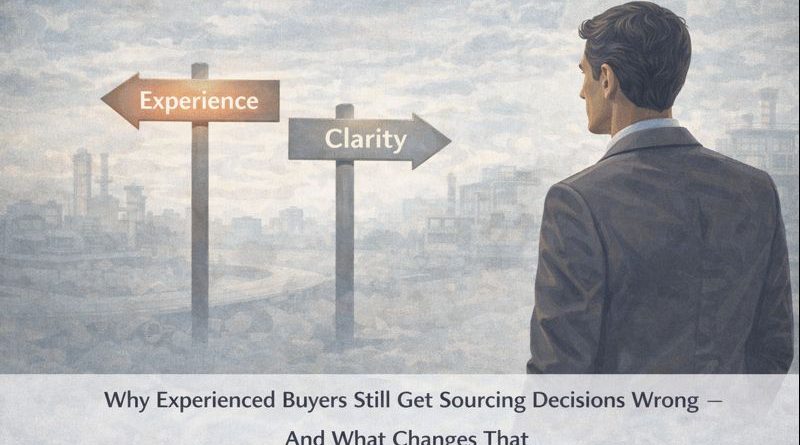 Experienced buyer reflecting on sourcing decisions and the need for clarity over assumptions