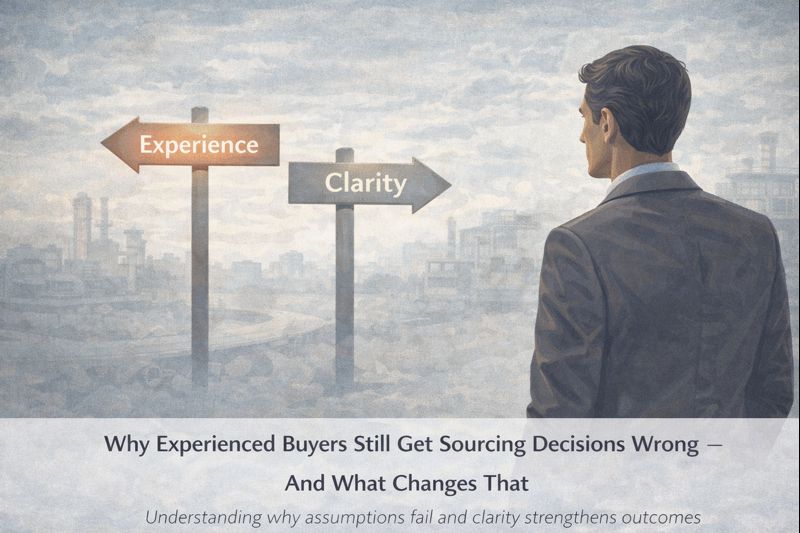 Experienced buyer reflecting on sourcing decisions and the need for clarity over assumptions